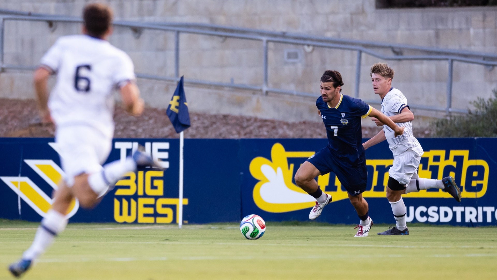 Sean McTague dribbling