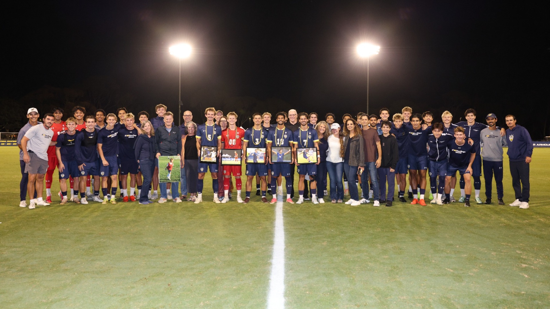 UC San Diego Men's Soccer Senior Night Group Photo