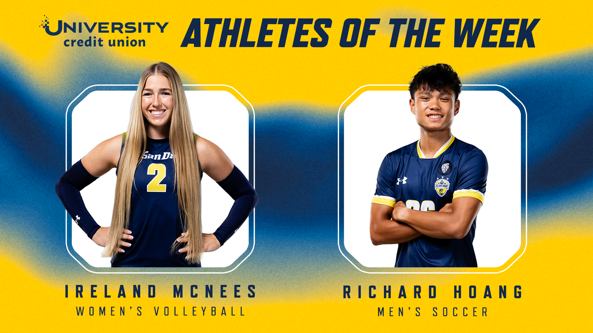 UCU Athletes of the Week for Oct.5 are McNees and Hoang 