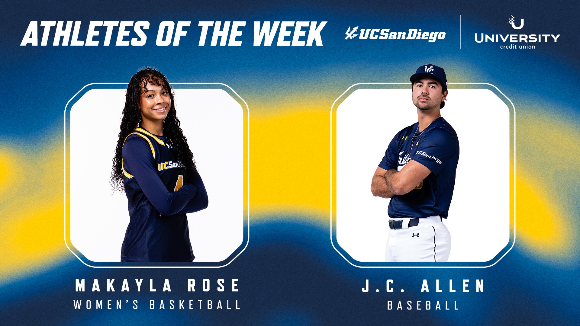 UCU Athletes of the Week for Mar.16 are Allen and Rose