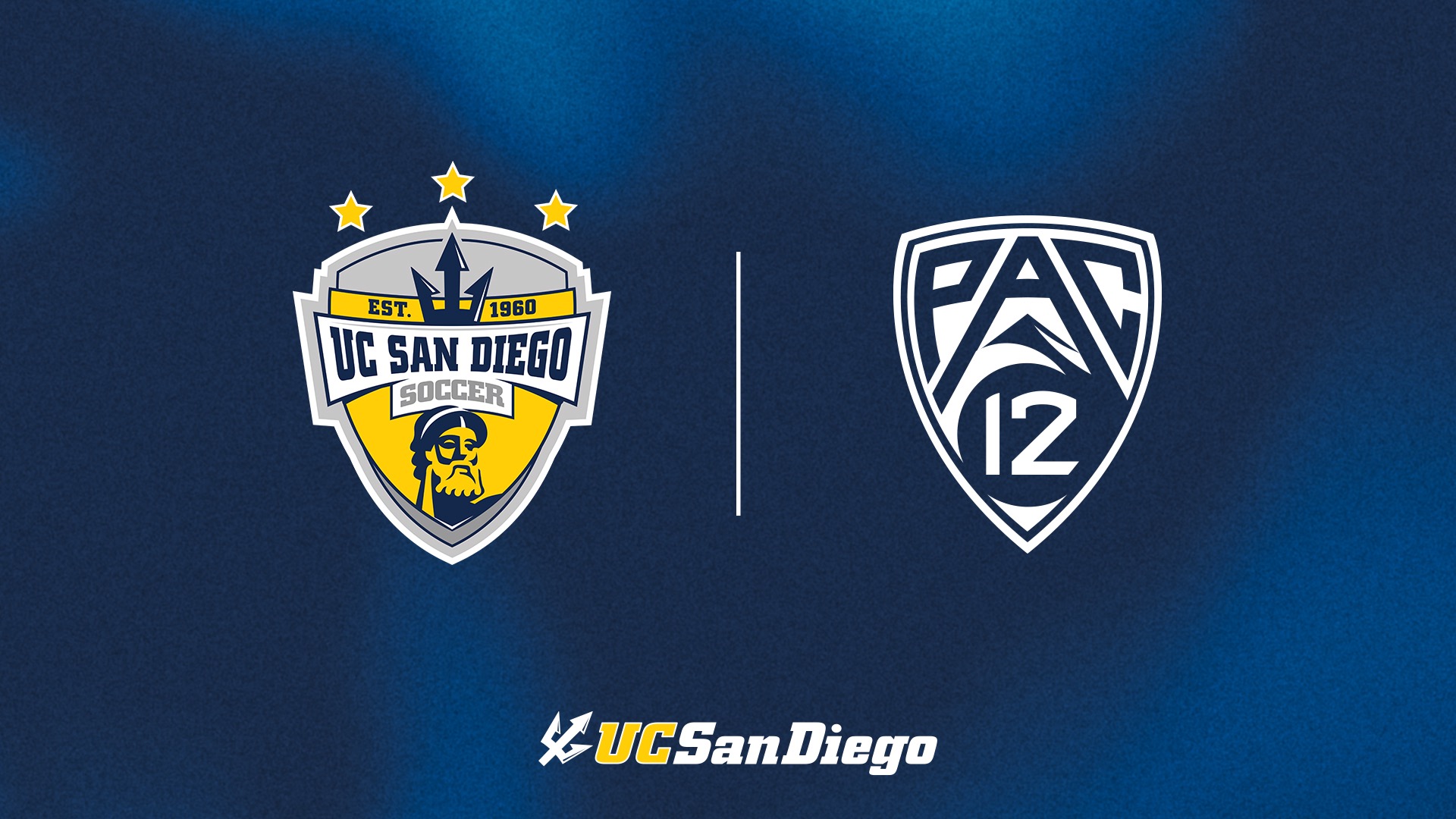 UC San Diego Soccer and Pac-12 logos