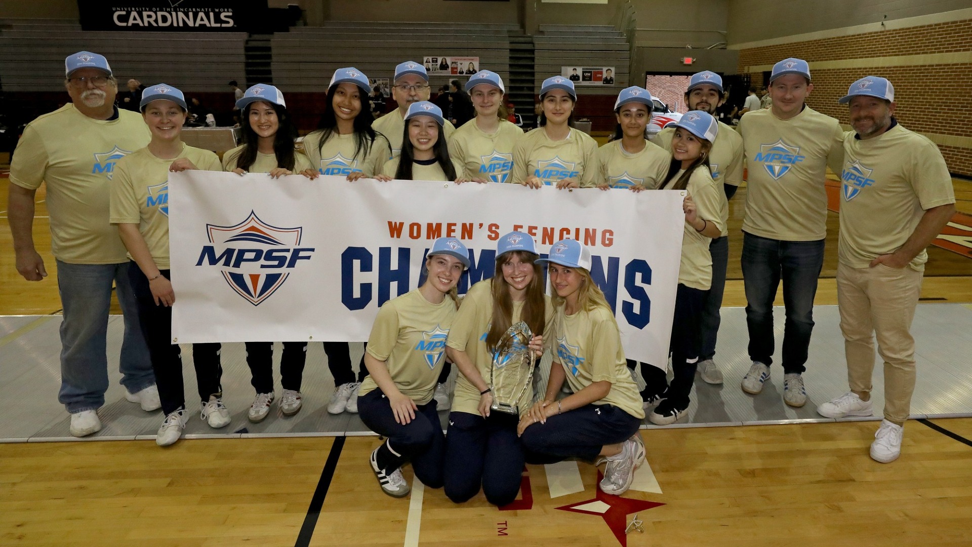 Fencing Women's Team Group Photo - MPSF Champions
