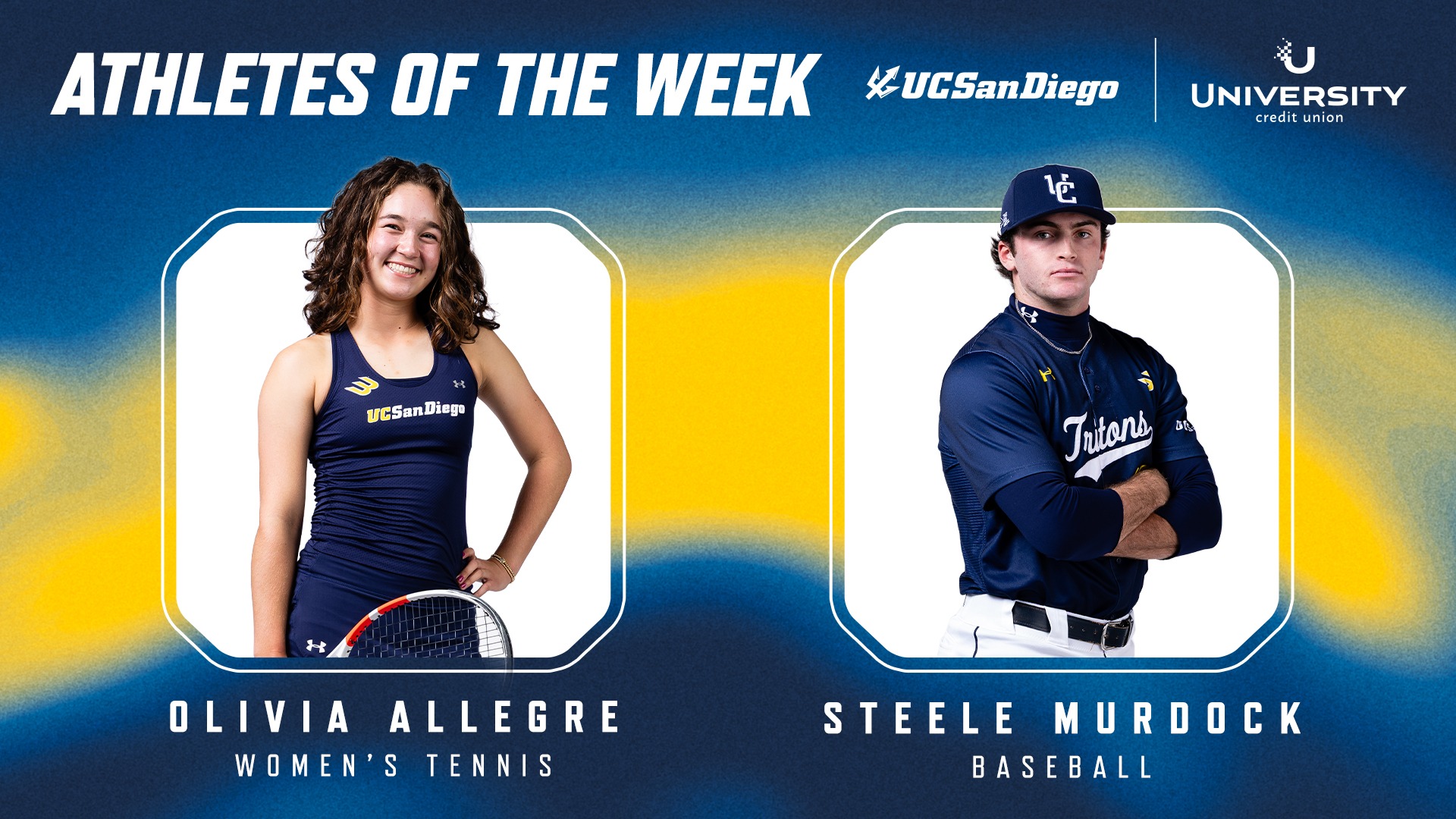 UCU Athletes of the Week for Apr 13 are Allegre and Murdock