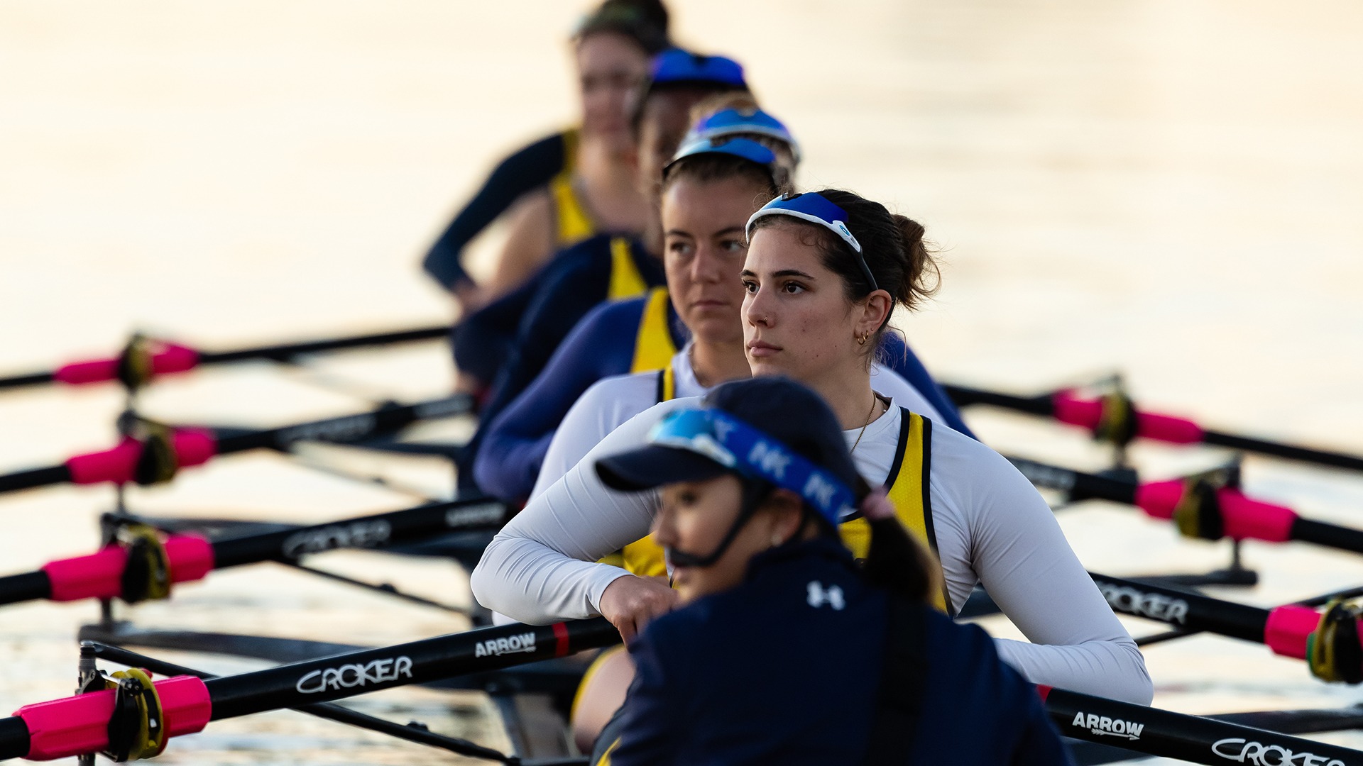 Women's rowing Varsity 4 on Mission Bay