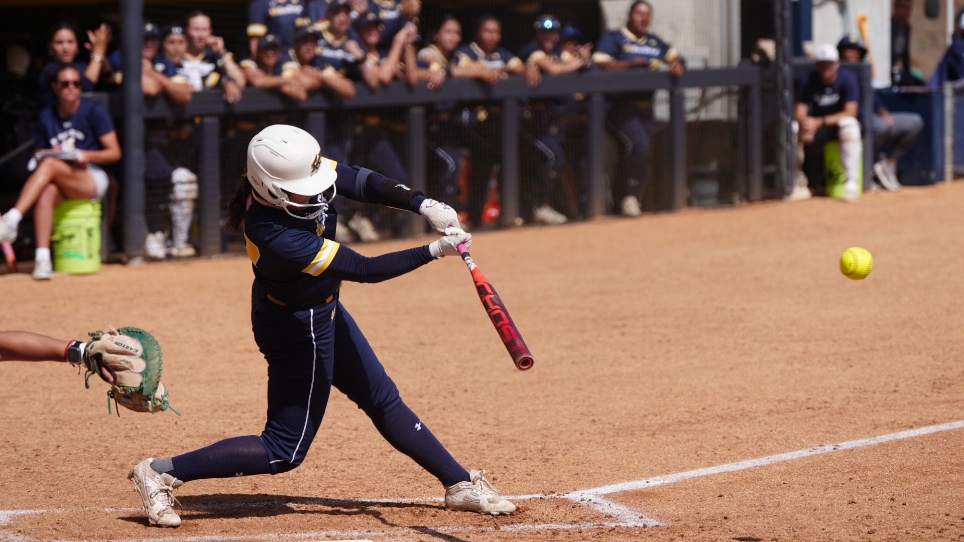 Marley Espiau batting 