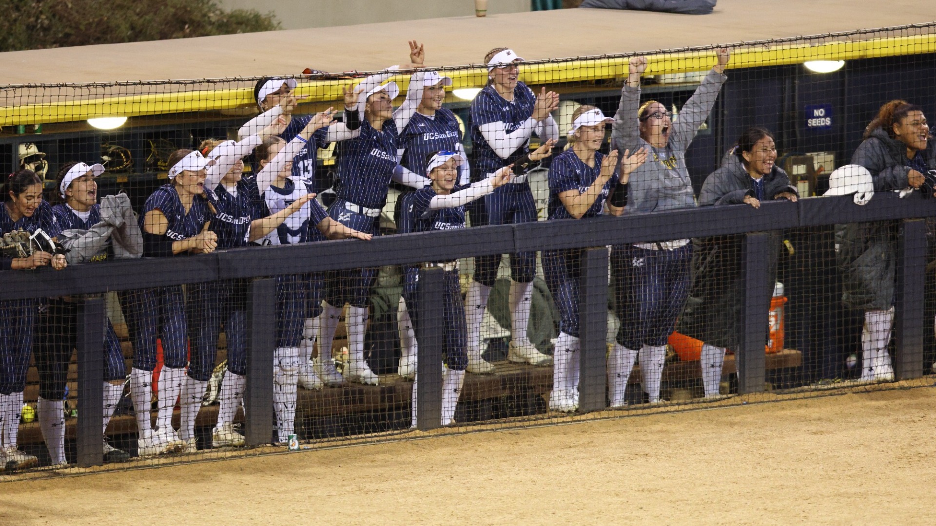 UC San Diego Softball Dugout Celebration 2026