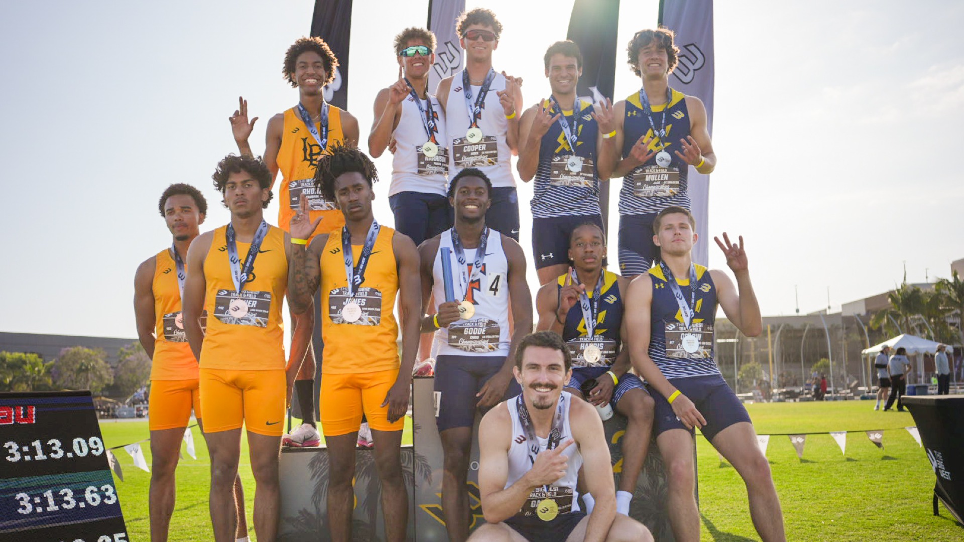 Men's 4x400 relay at Big West Championships