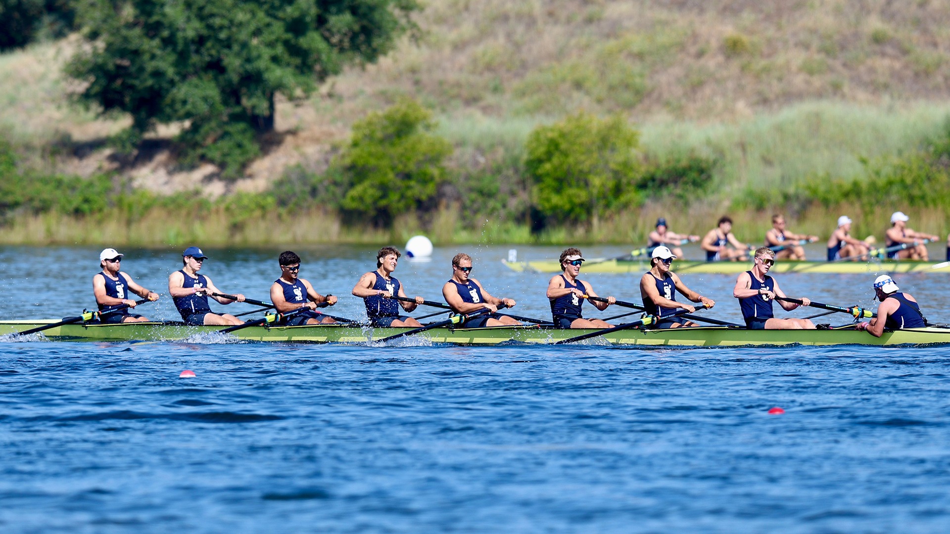 UCSD's V8 on the water at IRAs