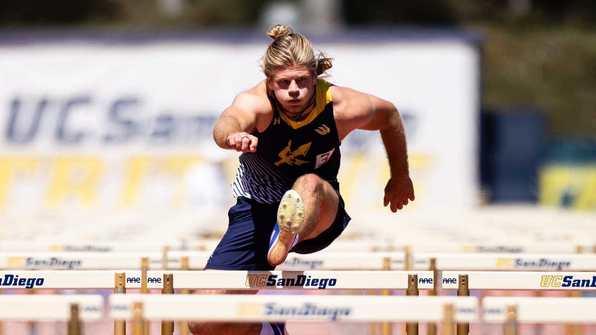 04 April 2026: UC San Diego track and field hosts the Triton Invitational at Triton Track & Field Stadium. (Credit: Derrick Tuskan/UC San Diego)