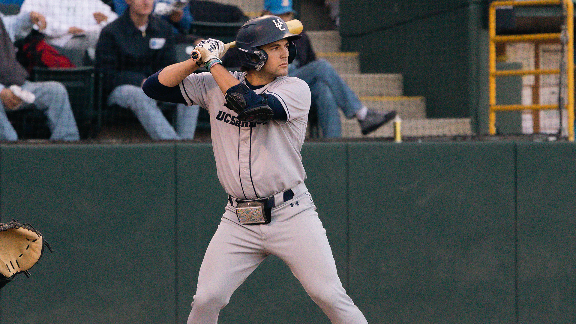 Addison Klepsch in the batter's box vs UCLA