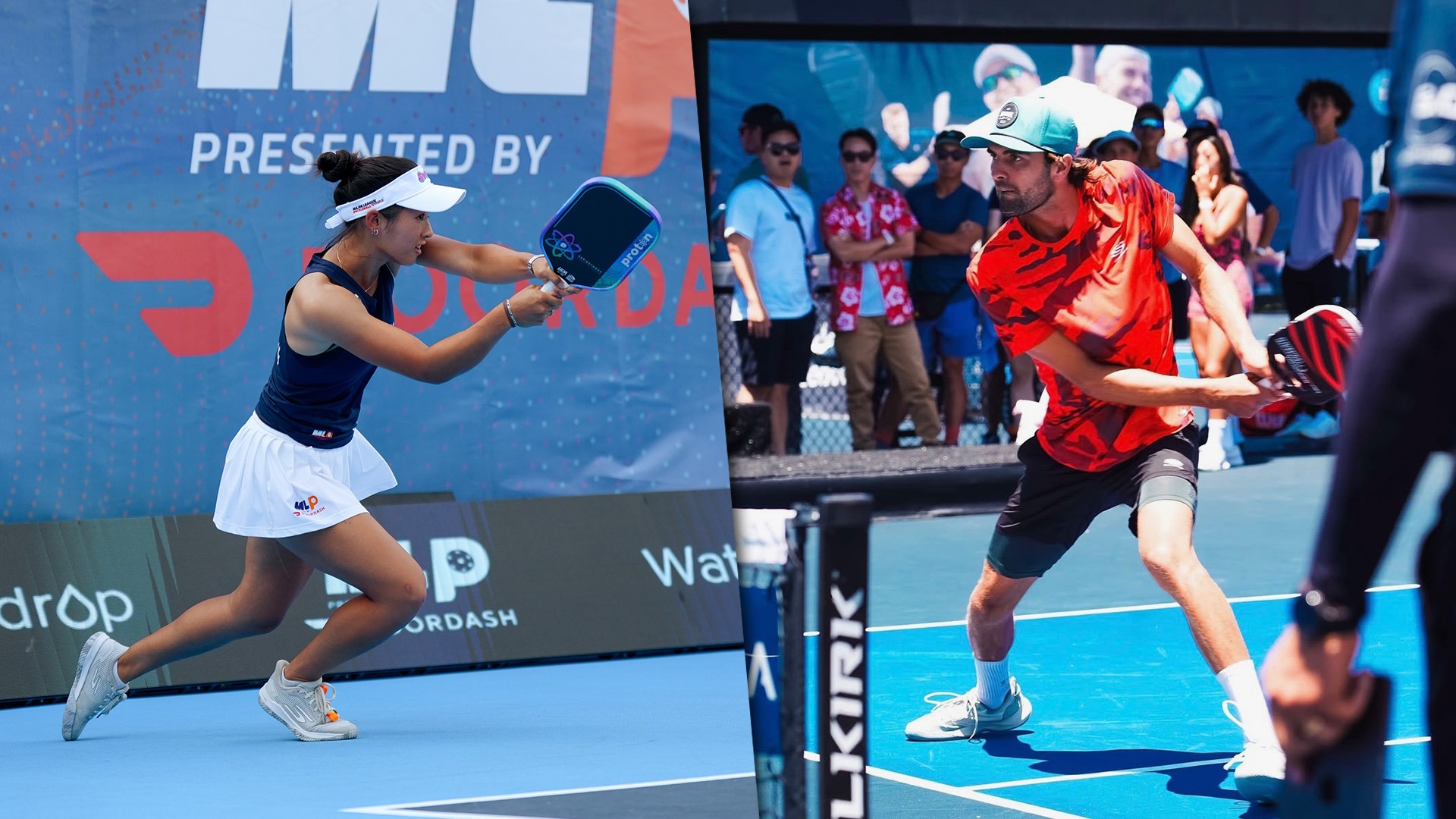 Former UC San Diego tennis players Naomi Nguyen and Daniel Traxler play pickleball professionally on the Carvana PPA tour