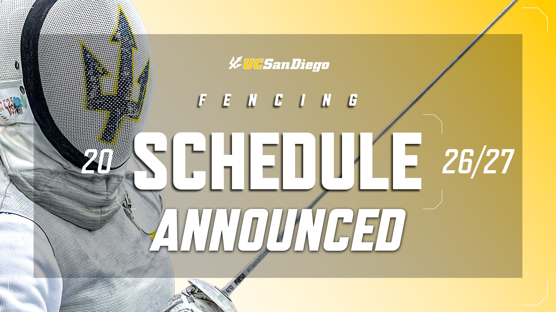 2026-27 UC San Diego Fencing Schedule Announced
