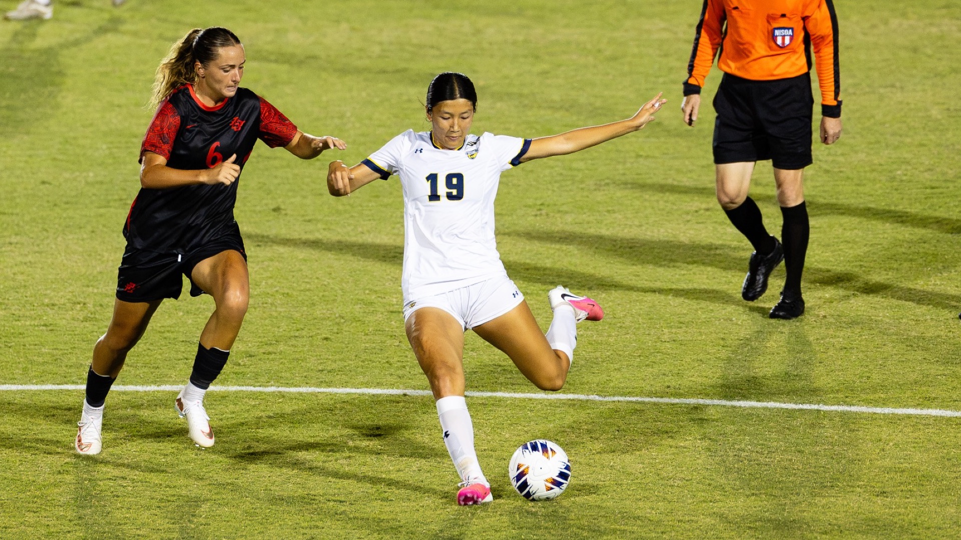 12 August 2026: UC San Diego women’s soccer hosts San Diego State at Triton Soccer Stadium. (Credit: Derrick Tuskan/UC San Diego)