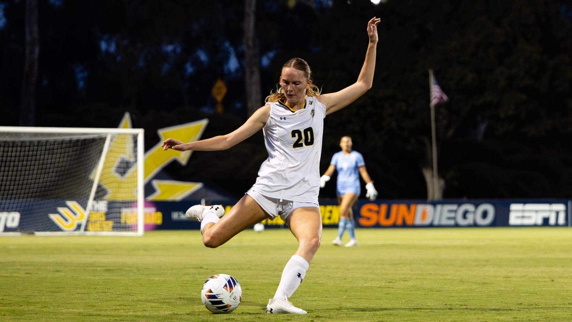 12 August 2026: UC San Diego women’s soccer hosts San Diego State at Triton Soccer Stadium. (Credit: Derrick Tuskan/UC San Diego)
