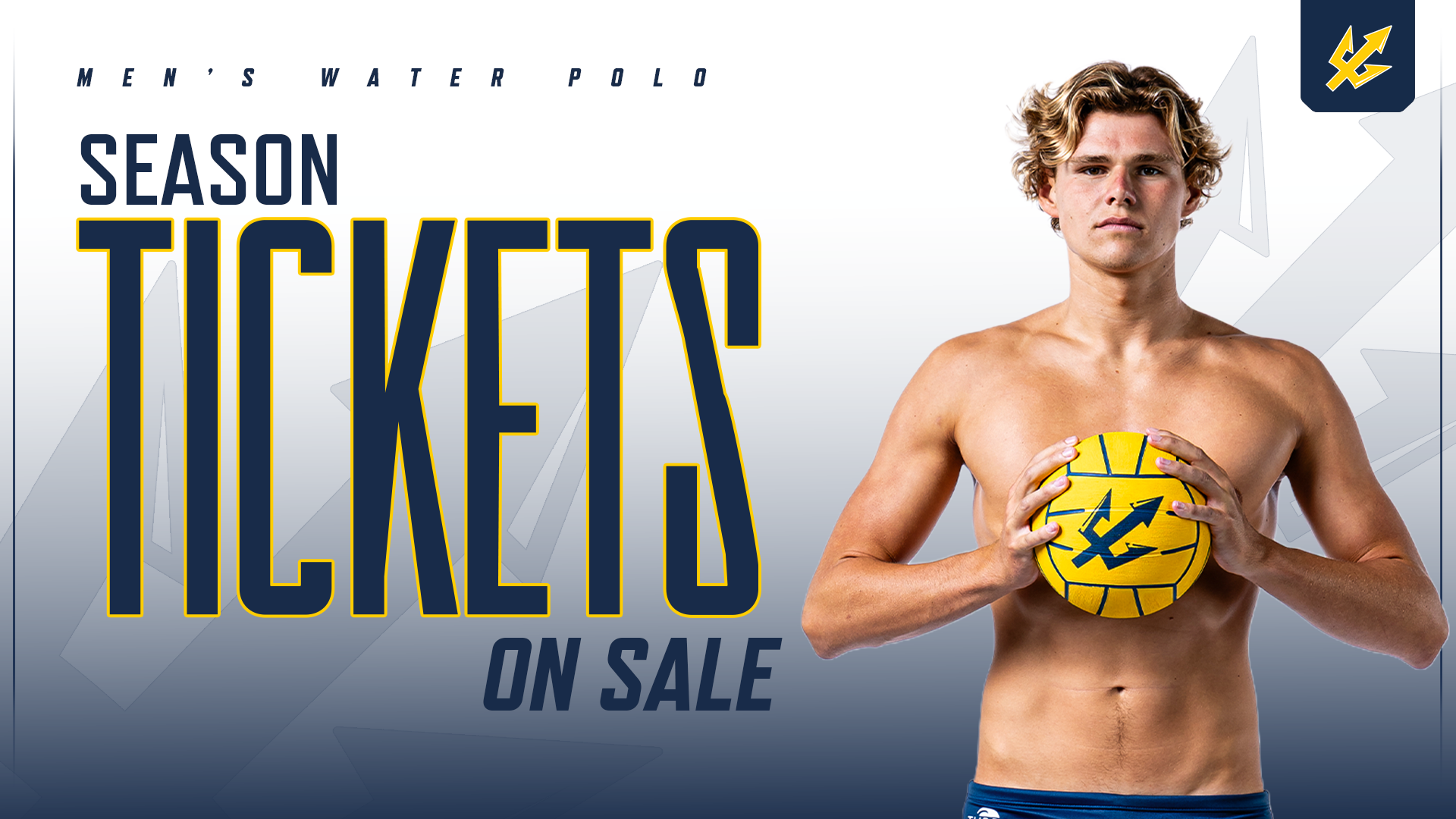 Season tickets on sale banner with Alex Hegeman