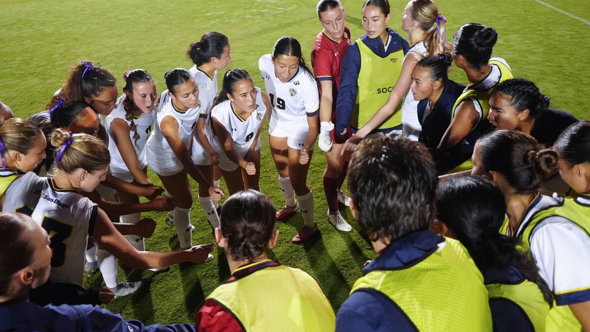 WSOC team huddle