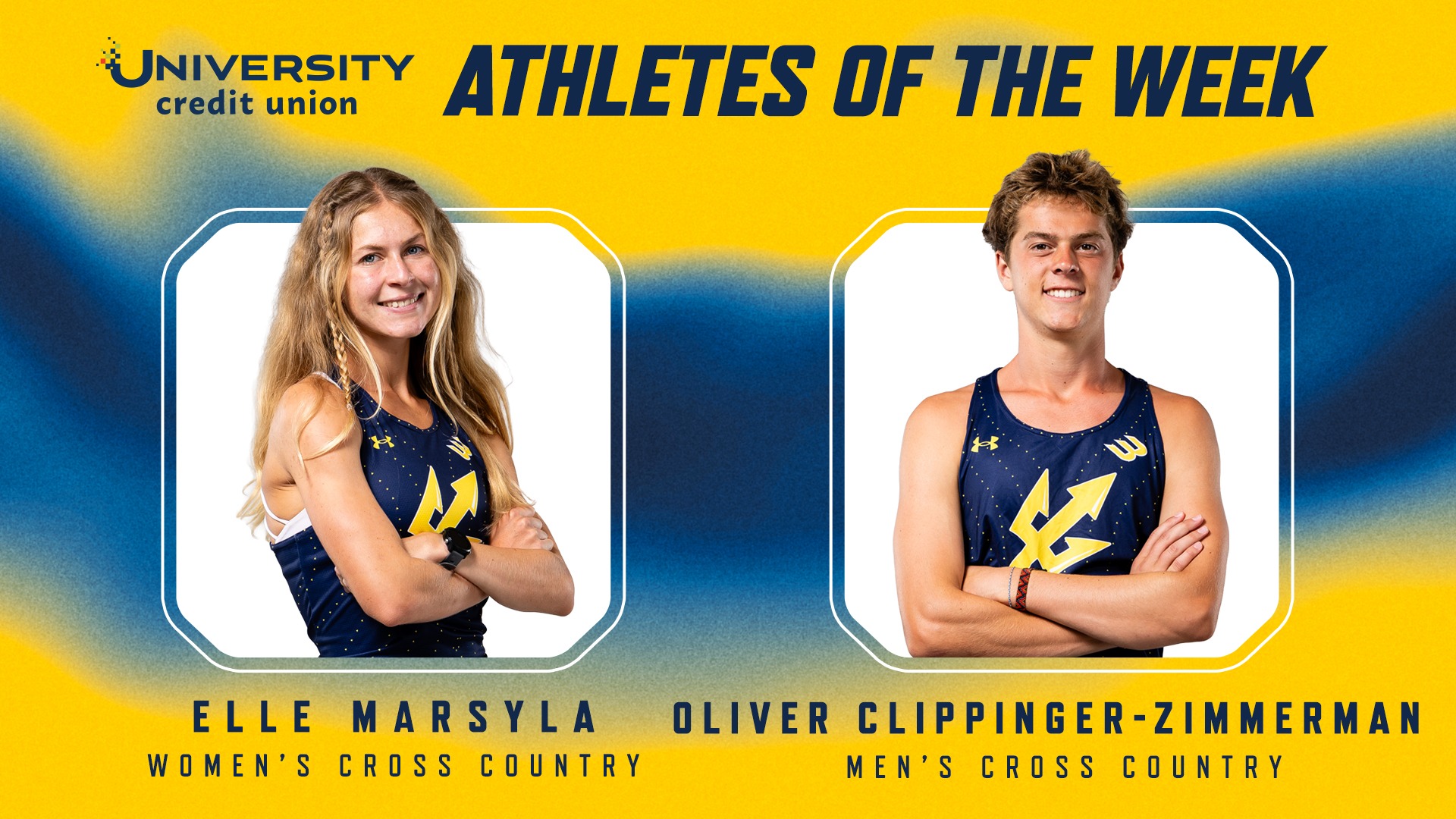UCU Athletes of the Week for Sept 7. are Marsyla and Clippinger-Zimmerman