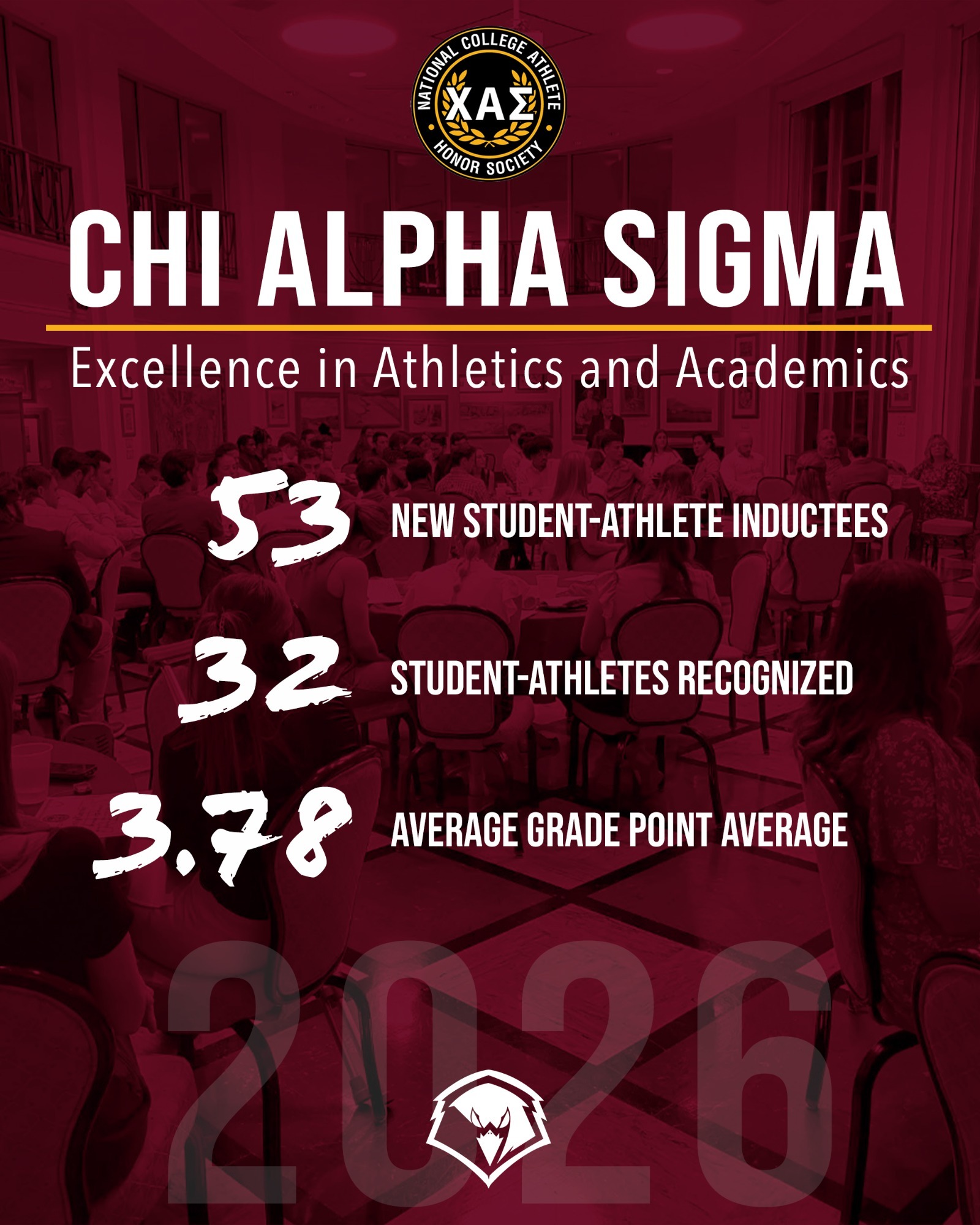 Chi Alpha Sigma 2026 Inductees