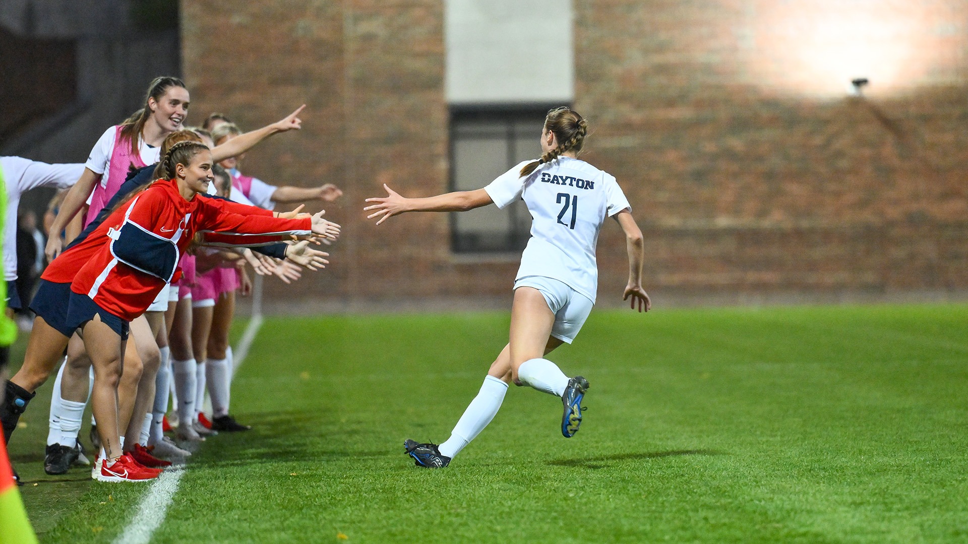 Flyers Roll Past Patriots Behind Karfonta's Two Goals University of