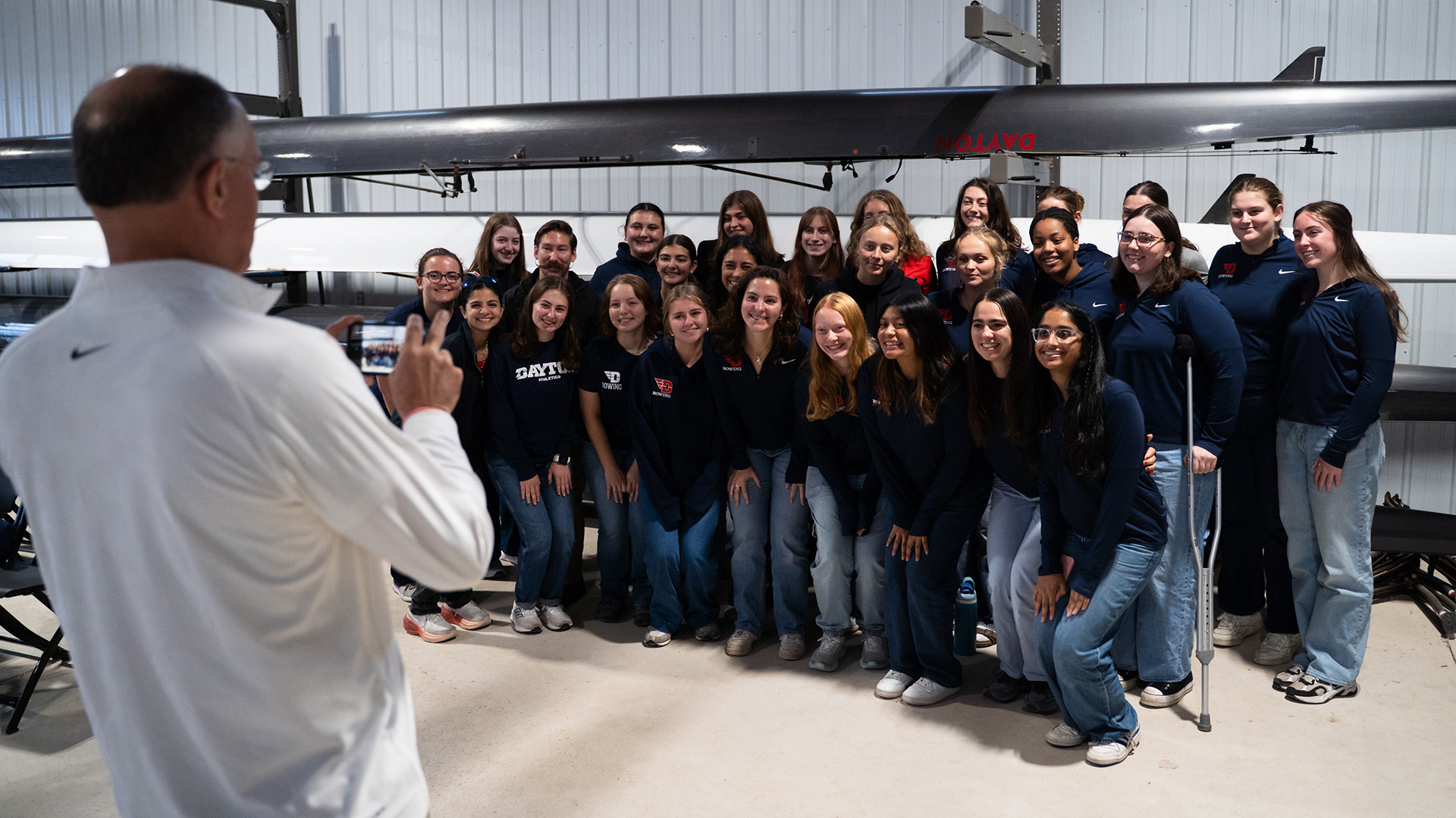 2025 rowing boathouse dedication - team photo