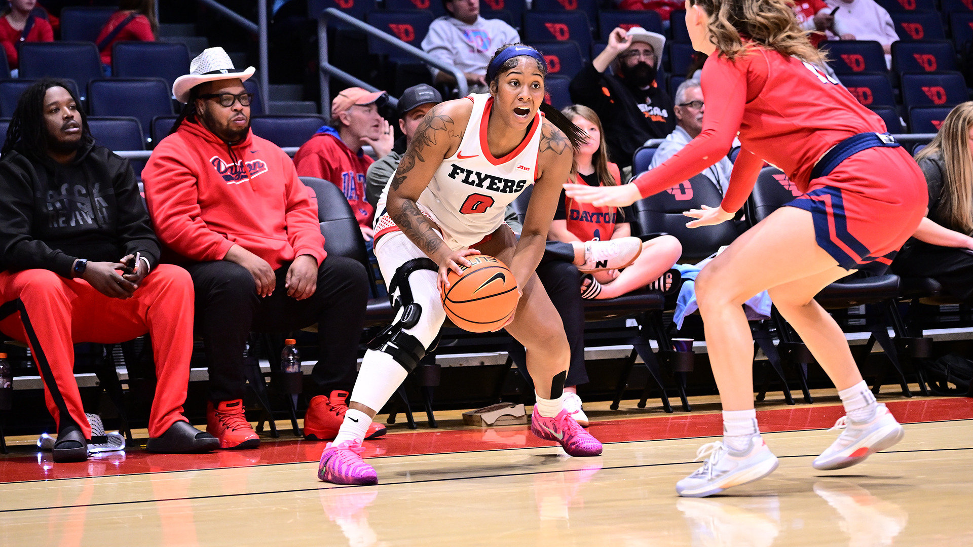 Maliyah Johnson calling out to teammates