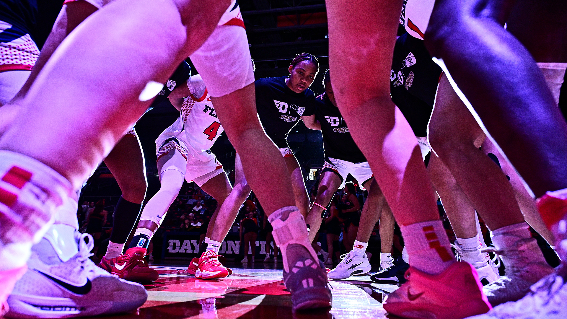 Women's Basketball team pregame