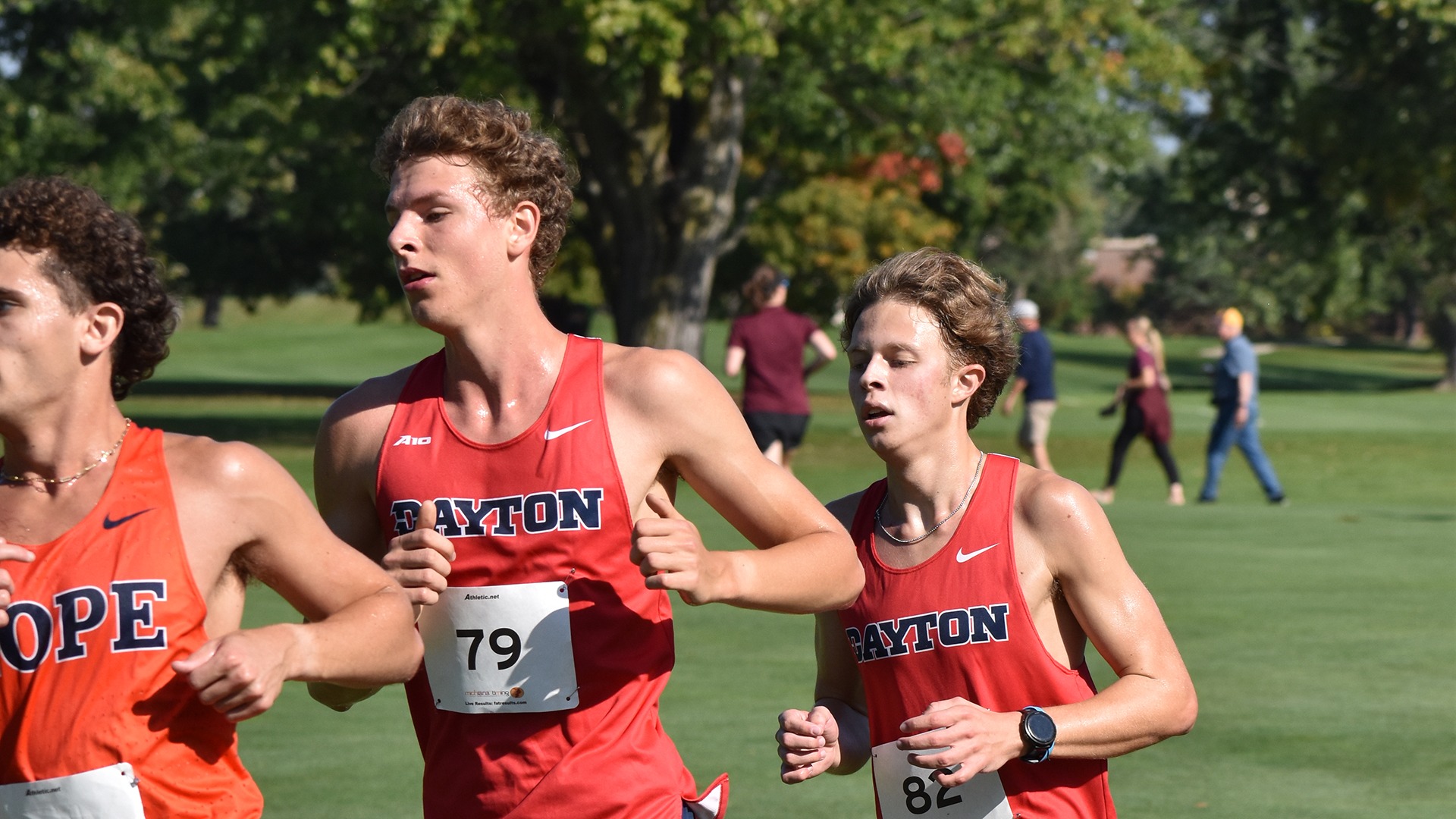 Men's Cross Country Logan Arnold and Jacob Finney Race at Western Michigan in Red Tops