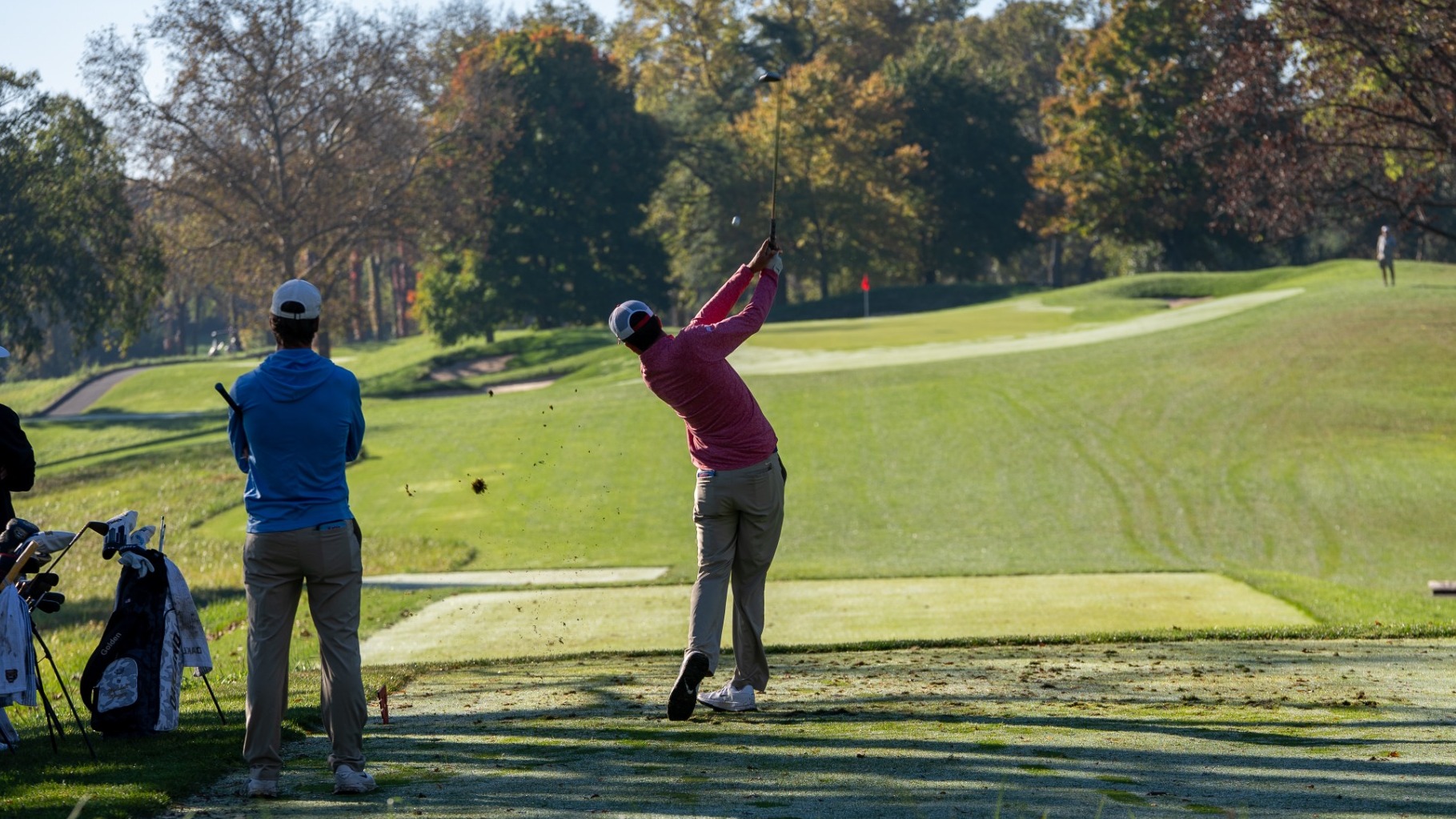 JJ Momper shot from the tee box 2026 Flyer Invitational