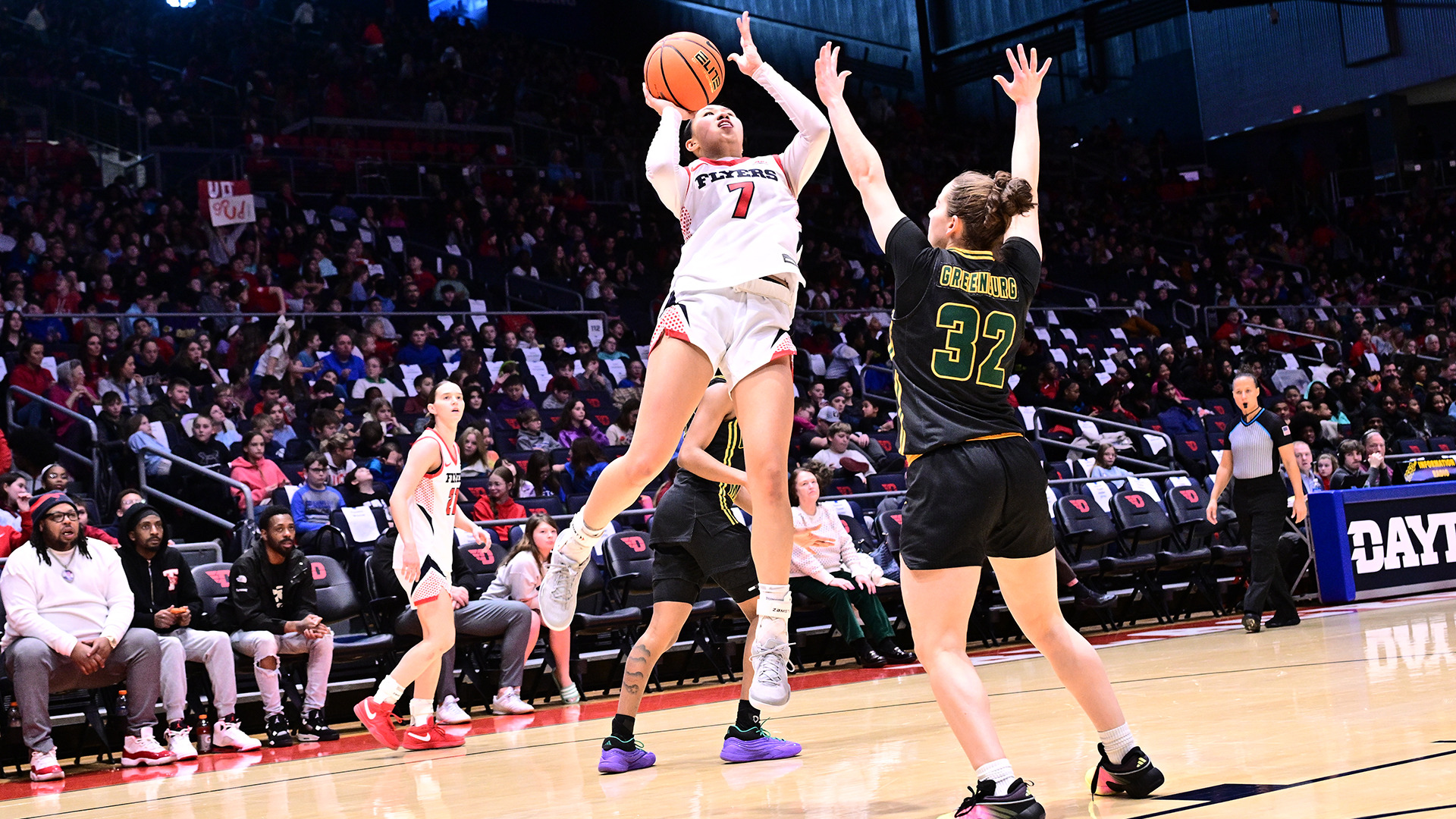 Olivia Leung shooting over a defender