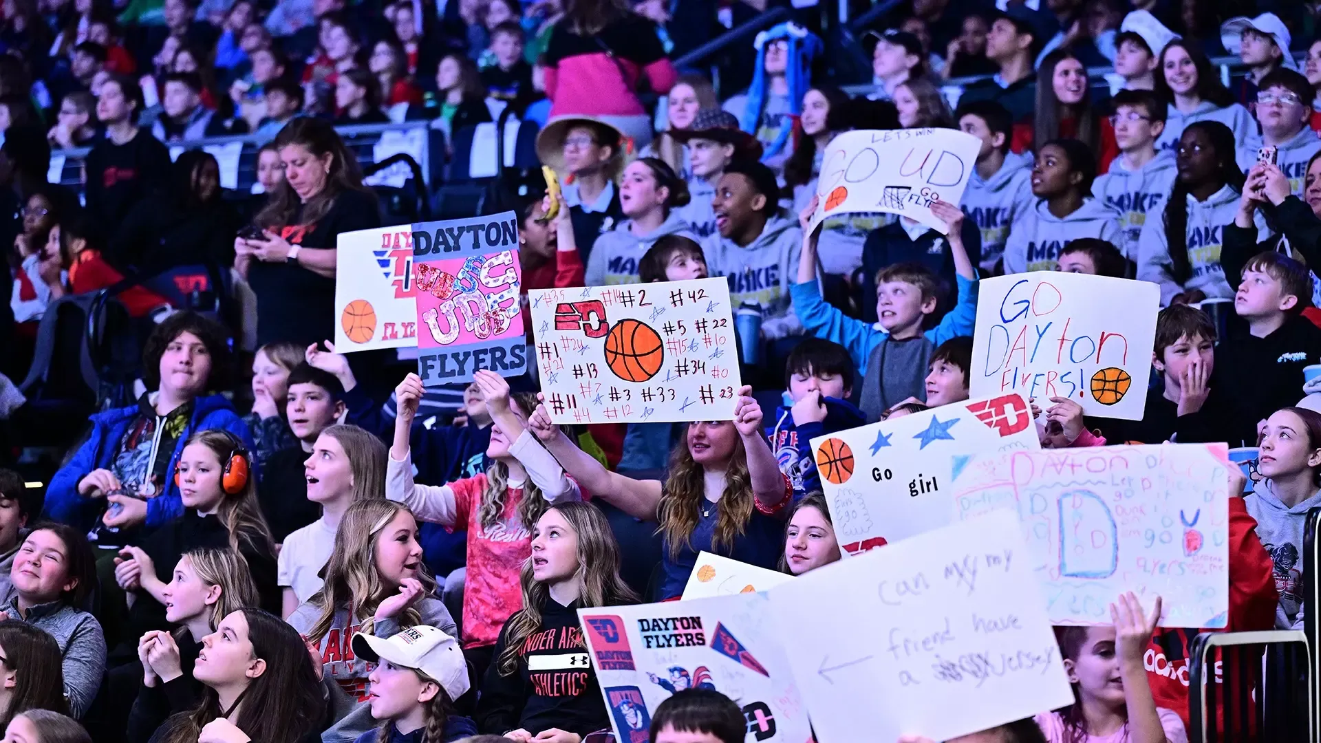 Crowd at UD Arena for school day