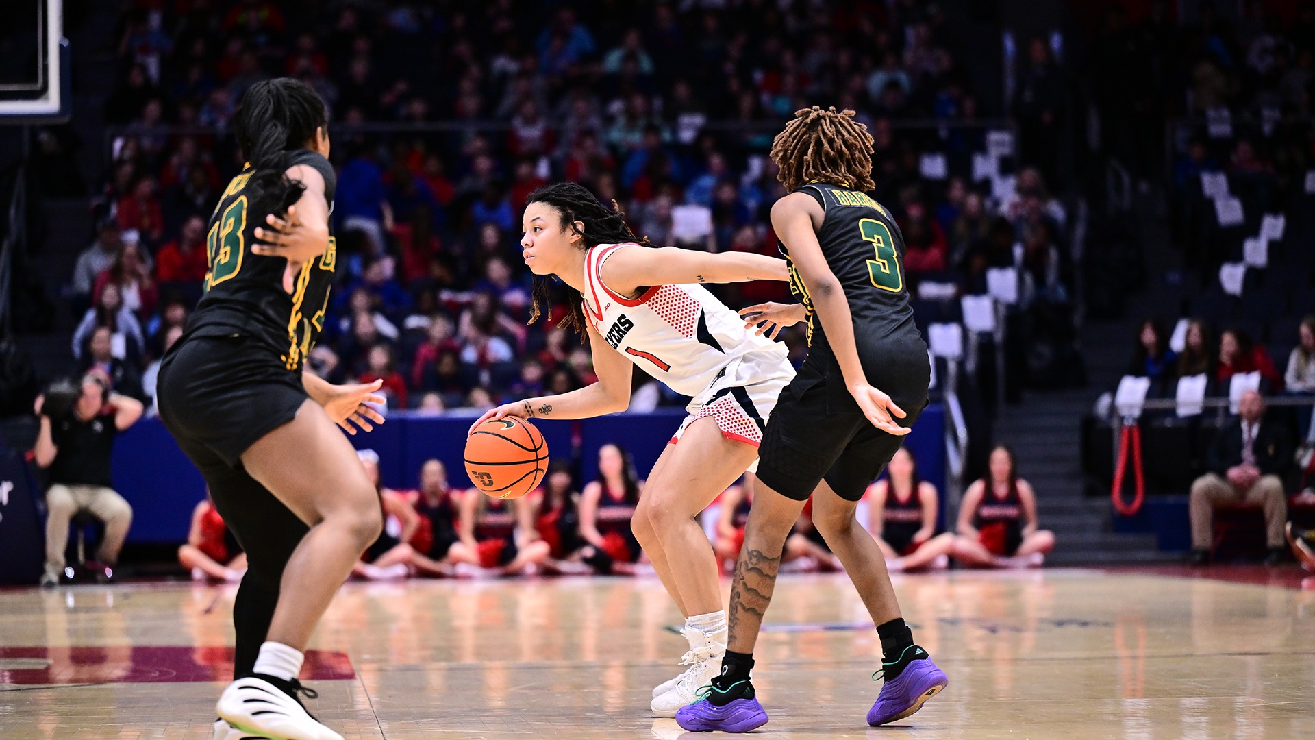 Lear with possession of the ball 