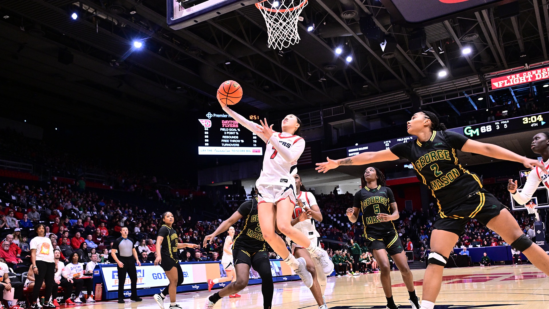 Leung shooting a driving layup