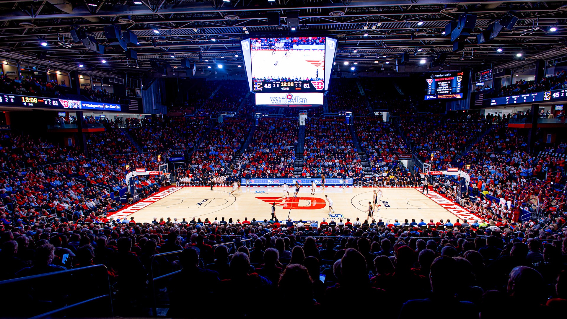 The University of Dayton Arena during the Flyers' game against ETSU.