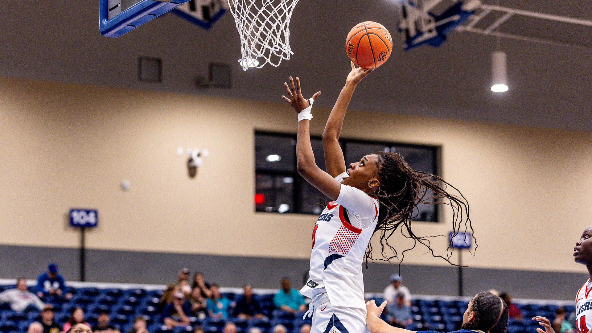 Fatima Ibrahim scoring the layup