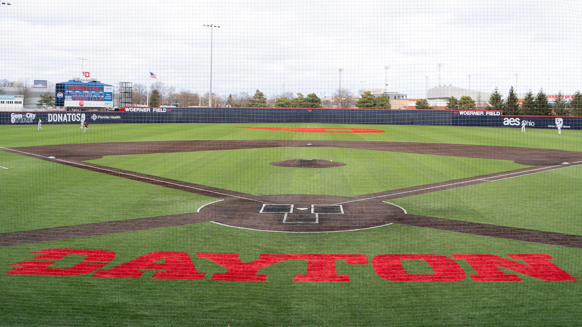 A view of Woerner Field from the seating area