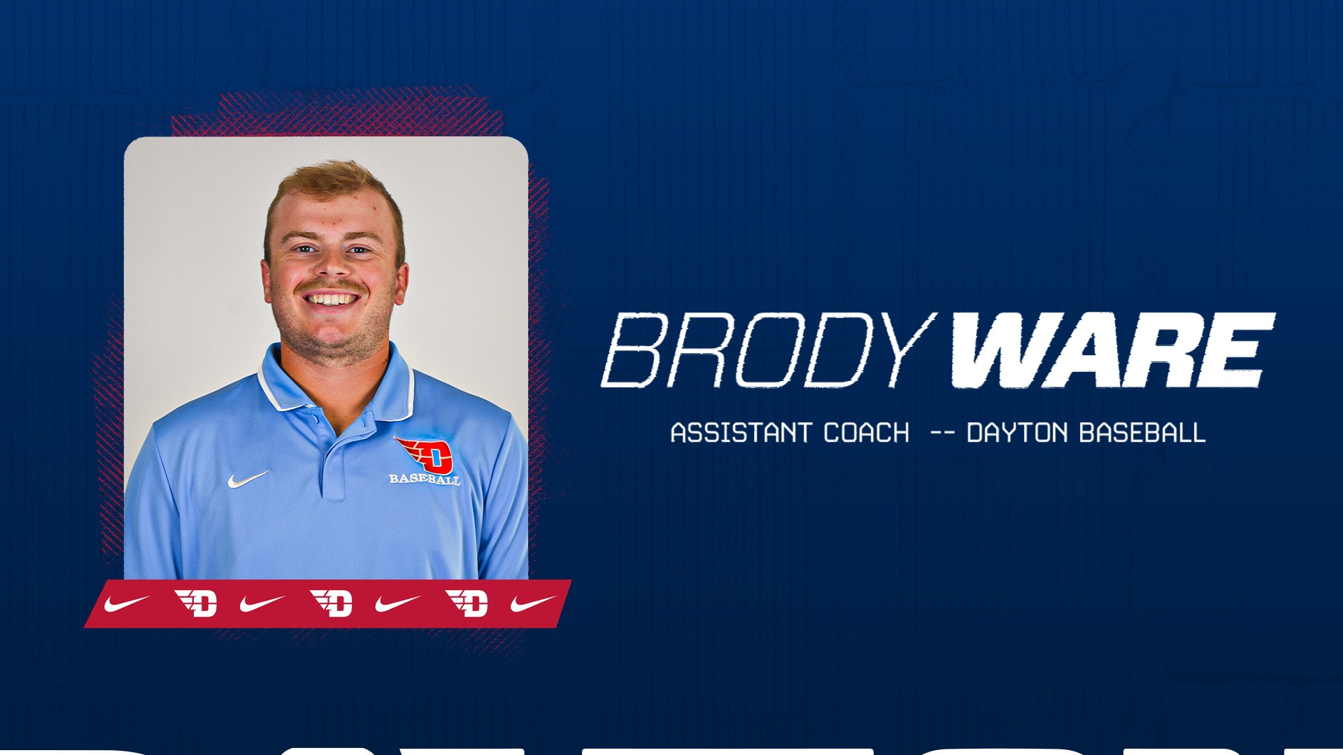A navy blue graphic with Brody Ware's headshot. The text is white and reads: 