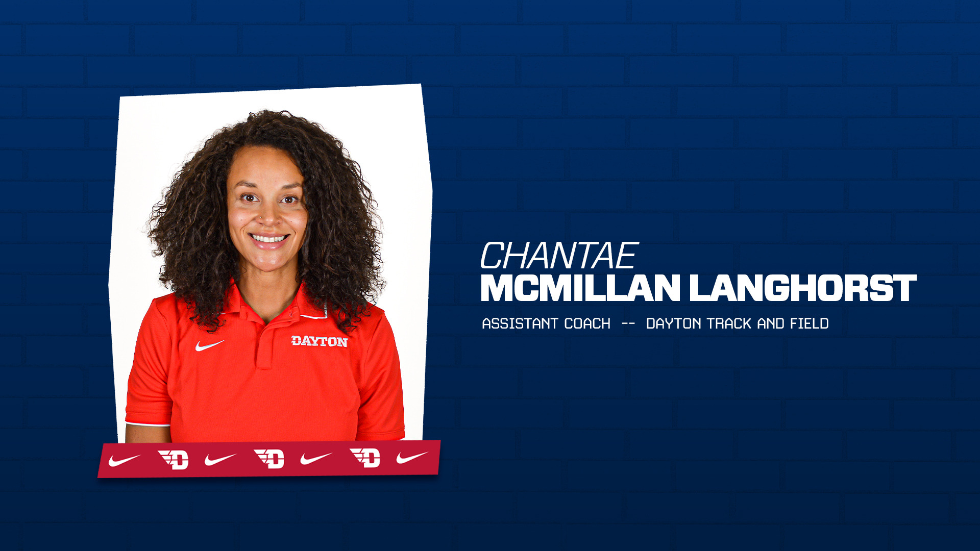 Portrait Image of Chantae McMillan Langhorst as the new assistant coach for track and field
