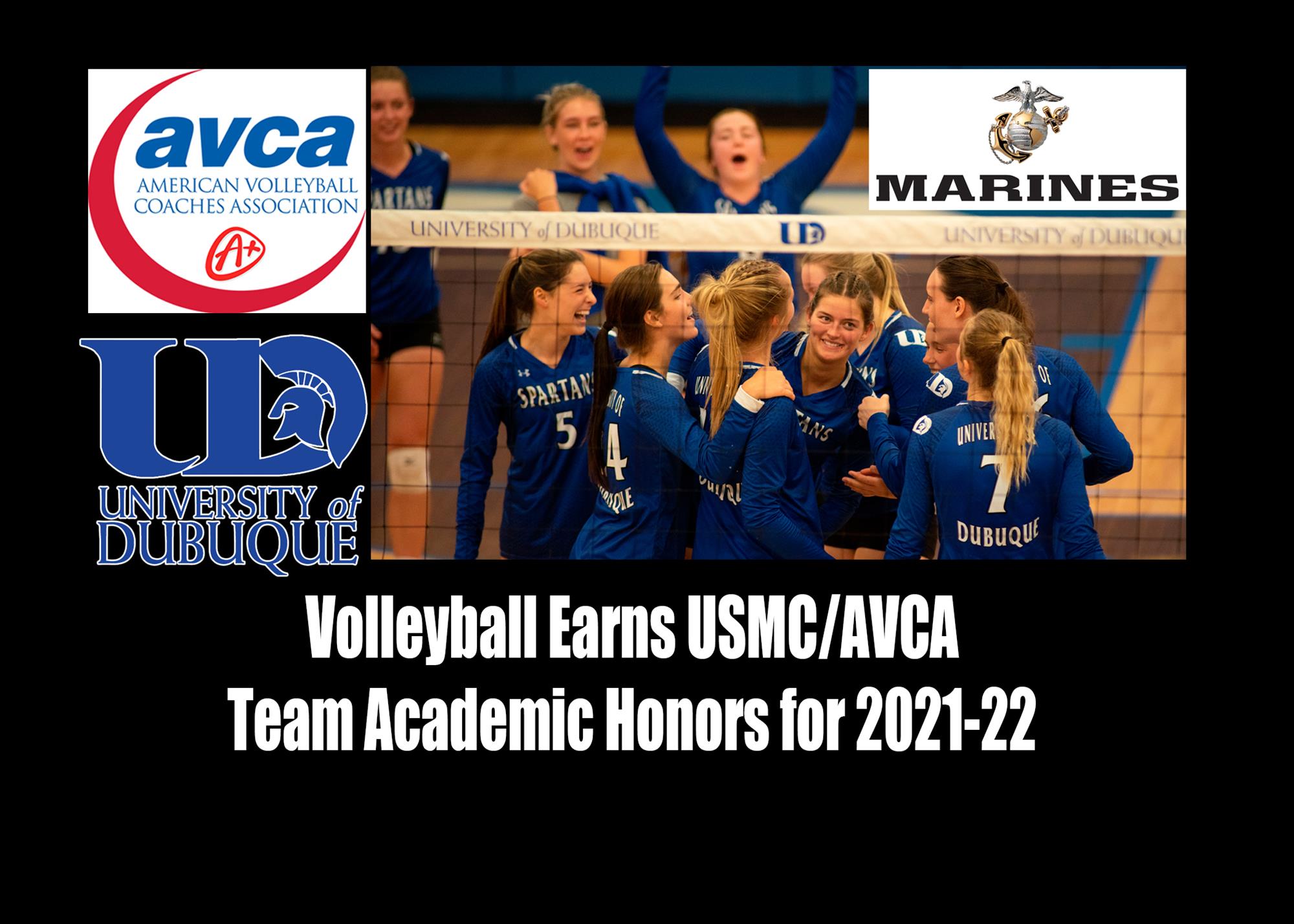 Volleyball Earns 202122 USMC/AVCA Team Academic Award University of Dubuque