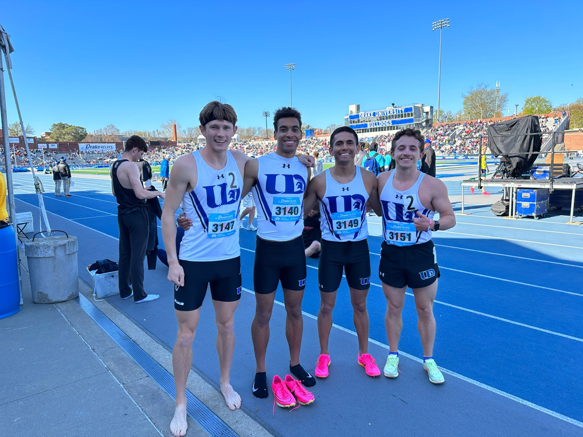 Men's Distance Medley Sets School Record on Final Day of Drake Relays