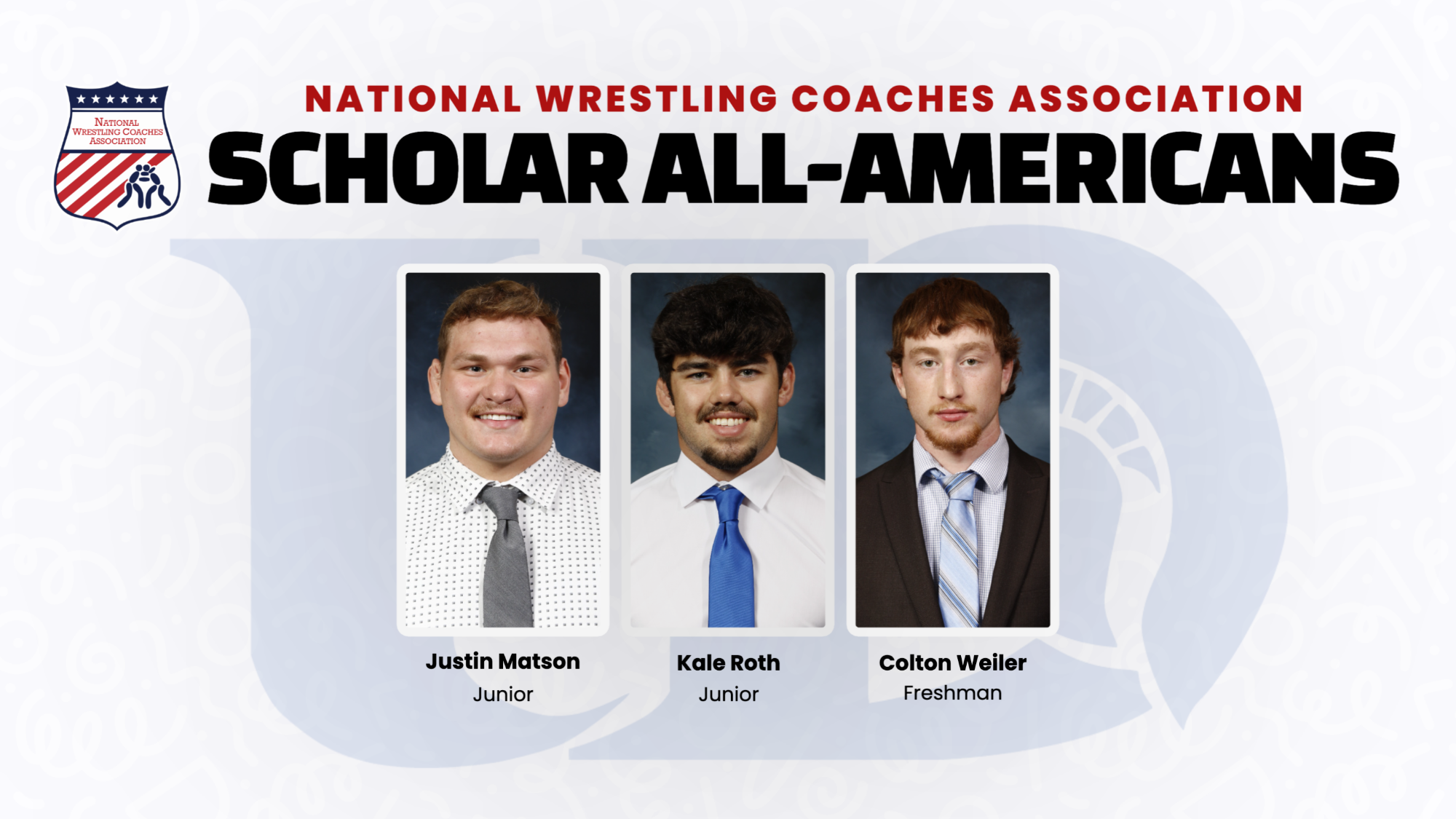 2026 Men's NWCA Scholar All-Americans