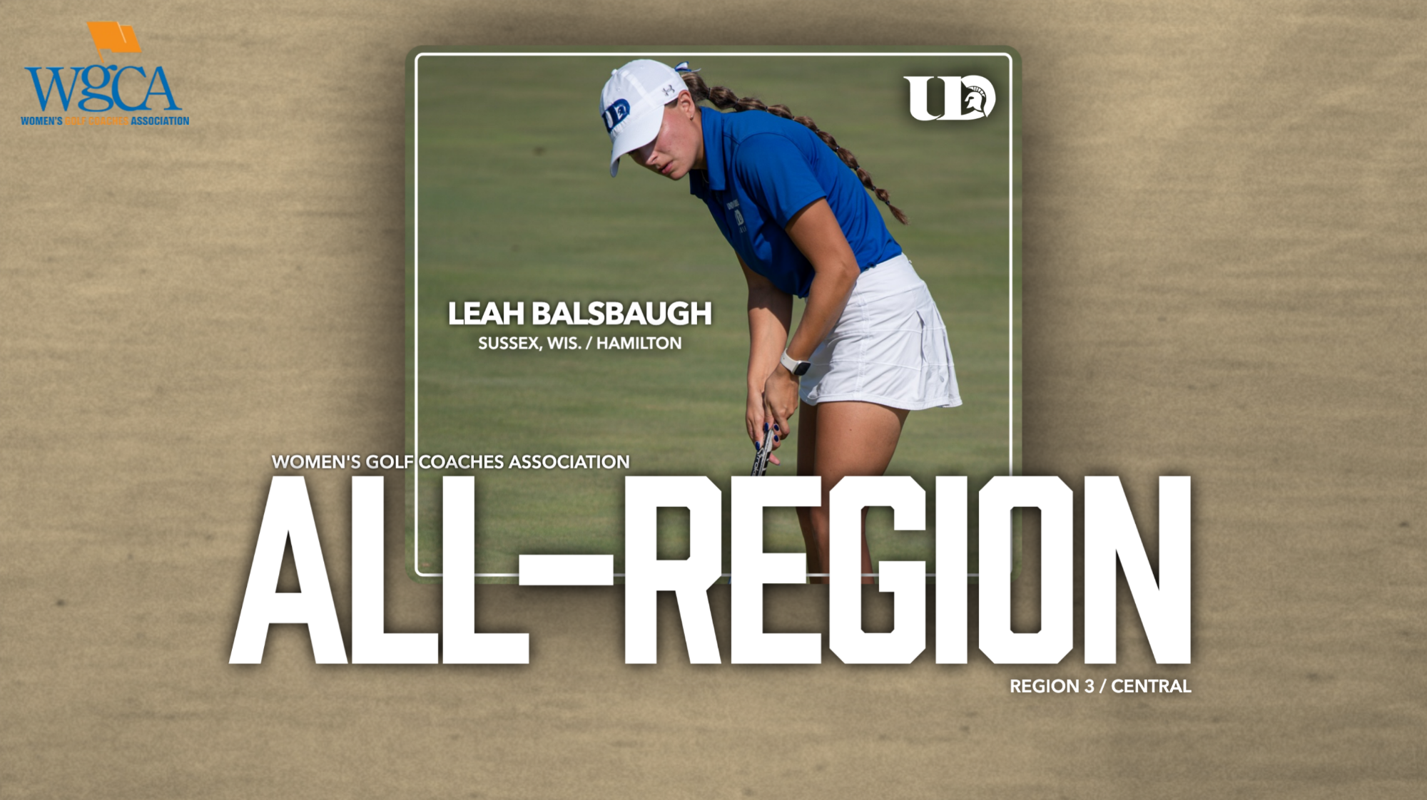 2026 Women's Golf Coaches Association All-Region Graphic (Leah Balsbaugh)