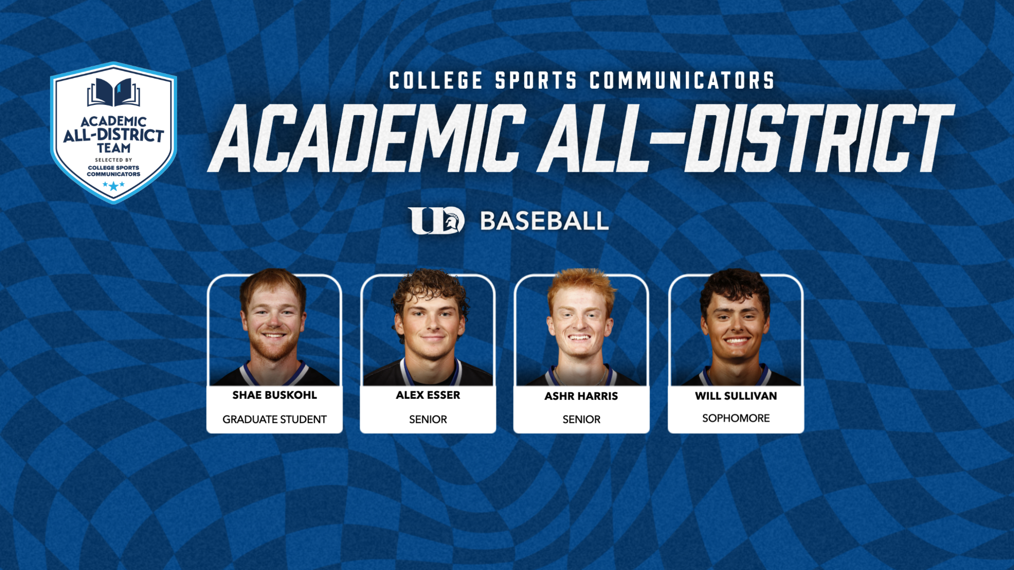 2026 CSC Academic All-District Baseball Graphic
