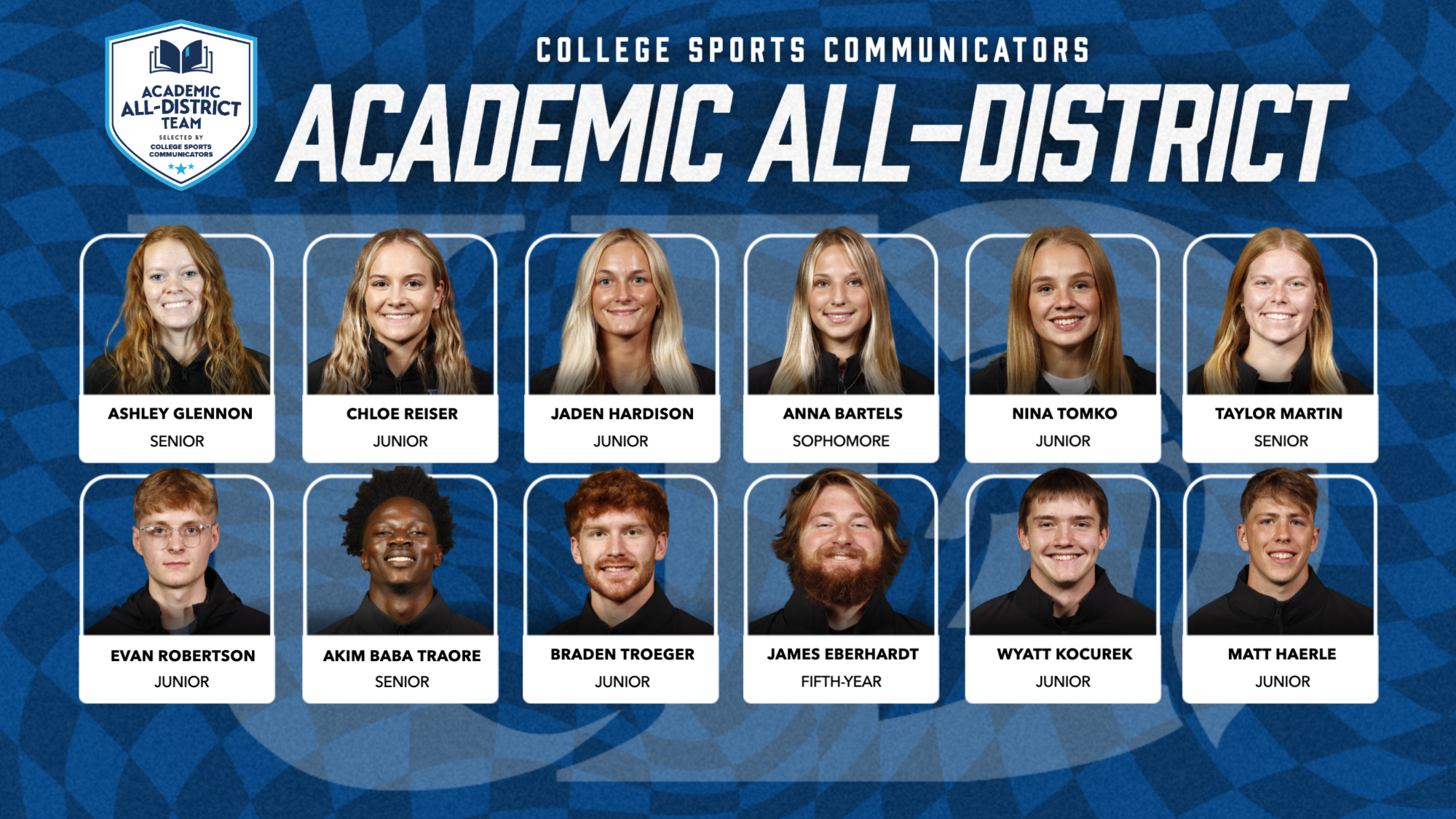 CSC Academic All-District 2026 - Track & Field 