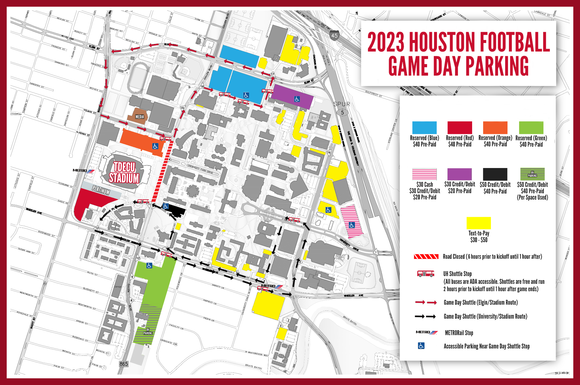 TDECU Stadium Gameday Guide - University of Houston Athletics