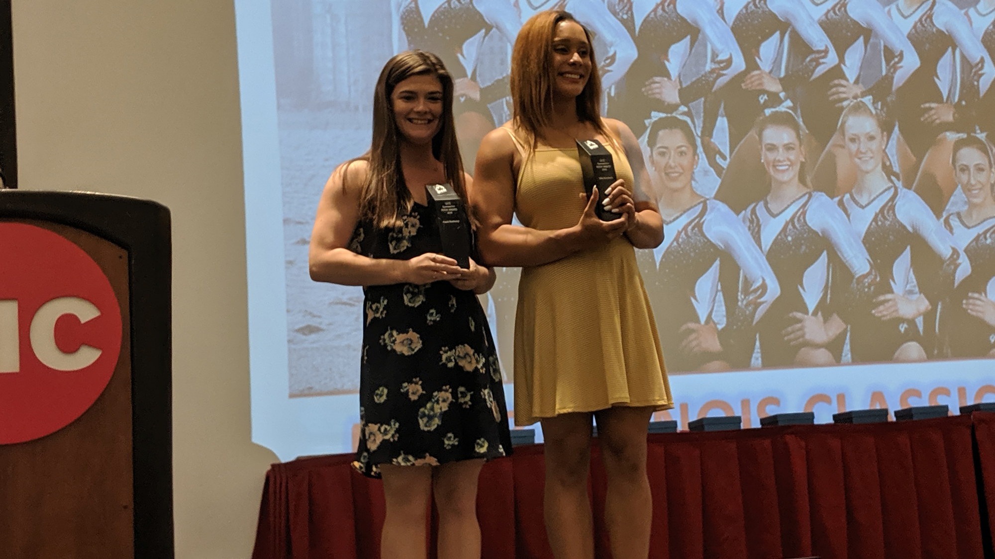 Kayla Baddeley and Miki Northern awards banquet