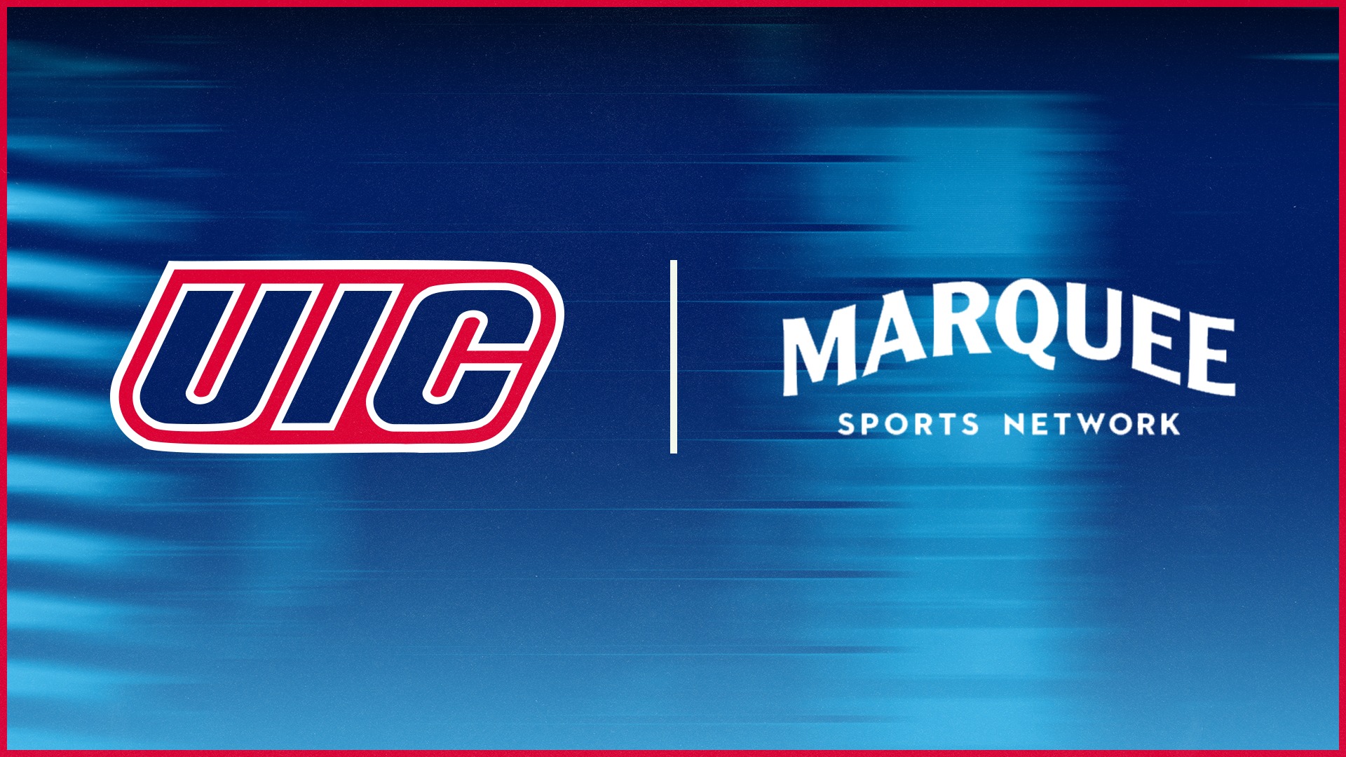 UIC x Marquee Sports Network partnership - updated graphic 26-27 art direction