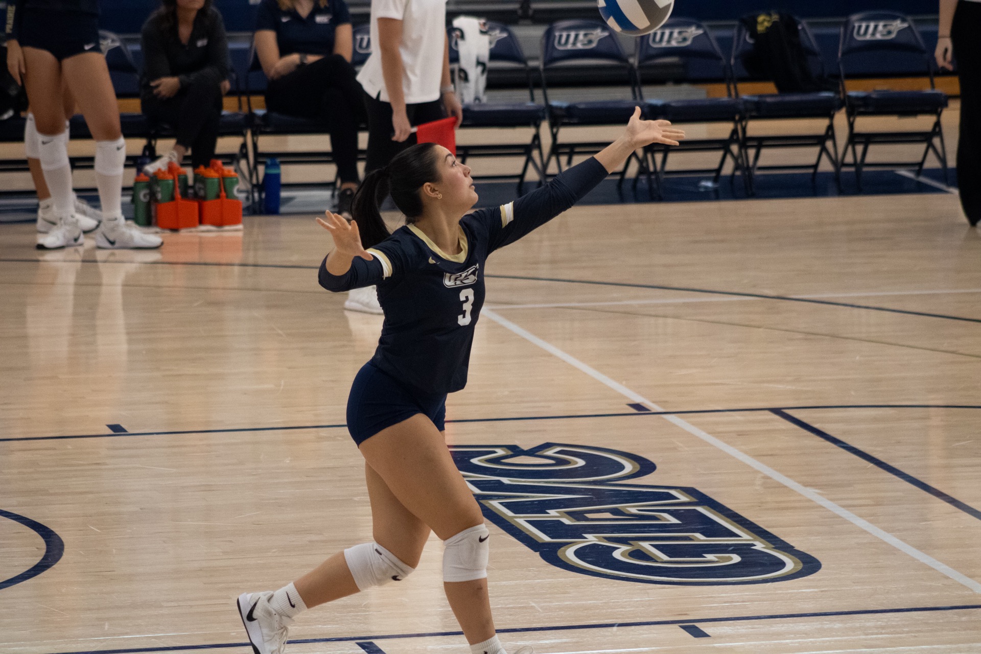 Bella Hodges serving