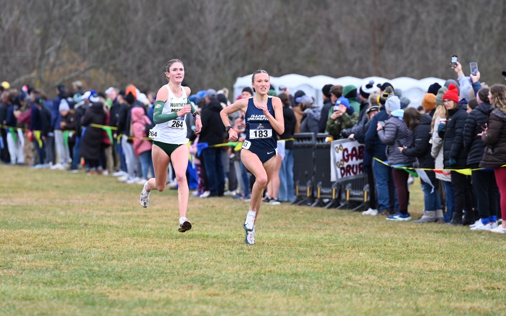 Madelyn Miller-Ross finishing a cross country race
