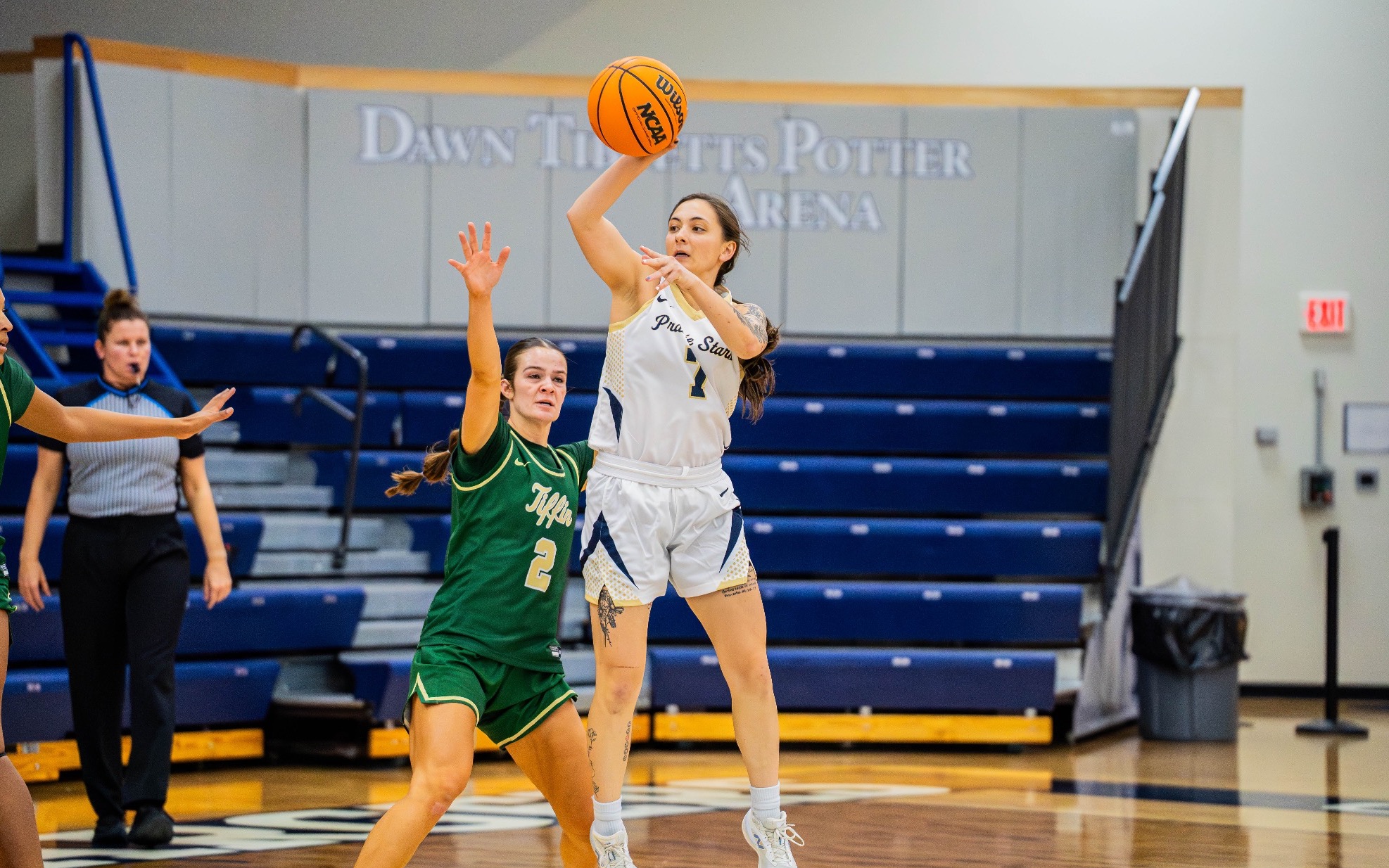 Kennedy Osterman playing basketball