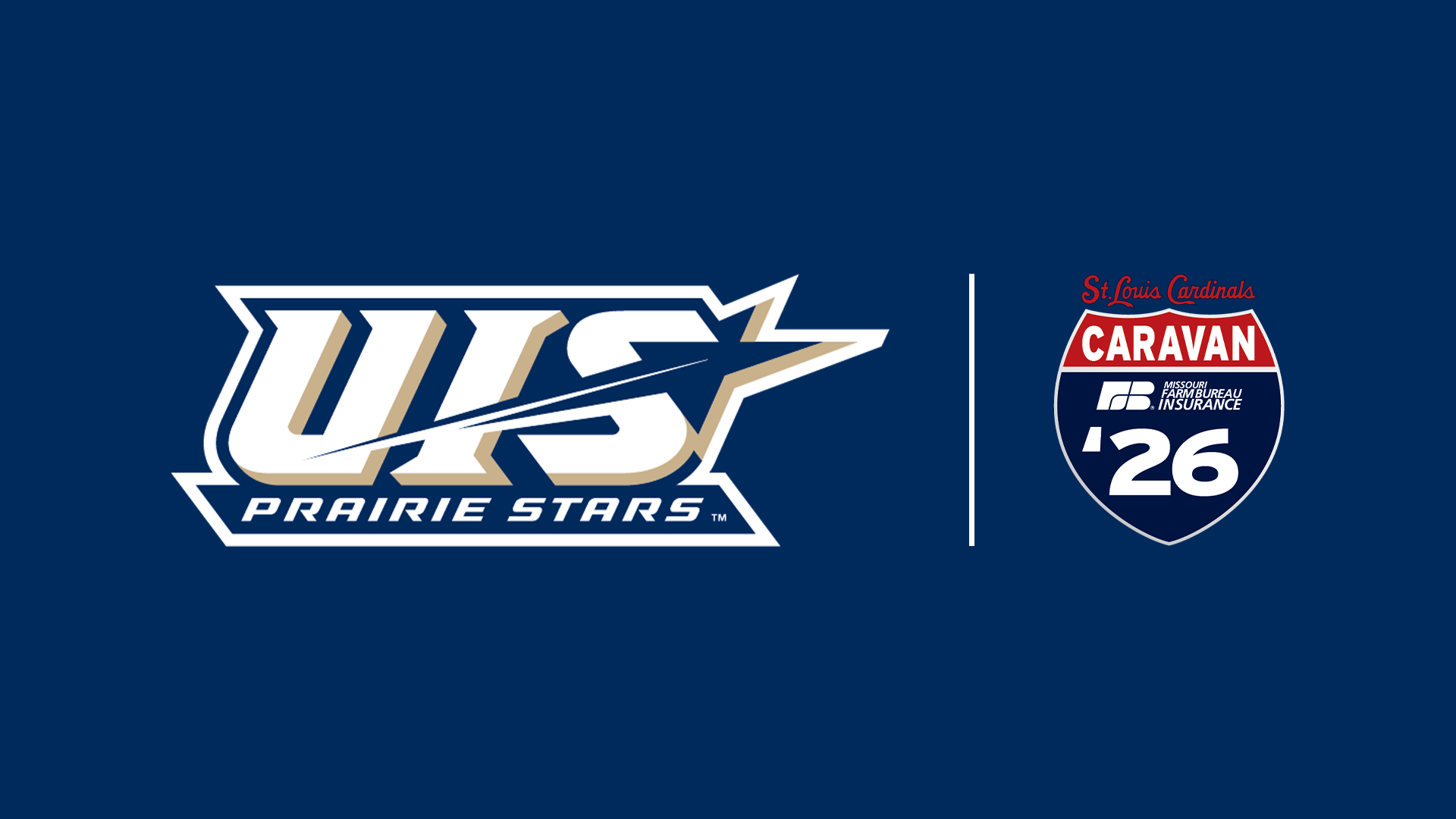 UIS Athletics primary logo, Cardinals Caravan 2025 logo